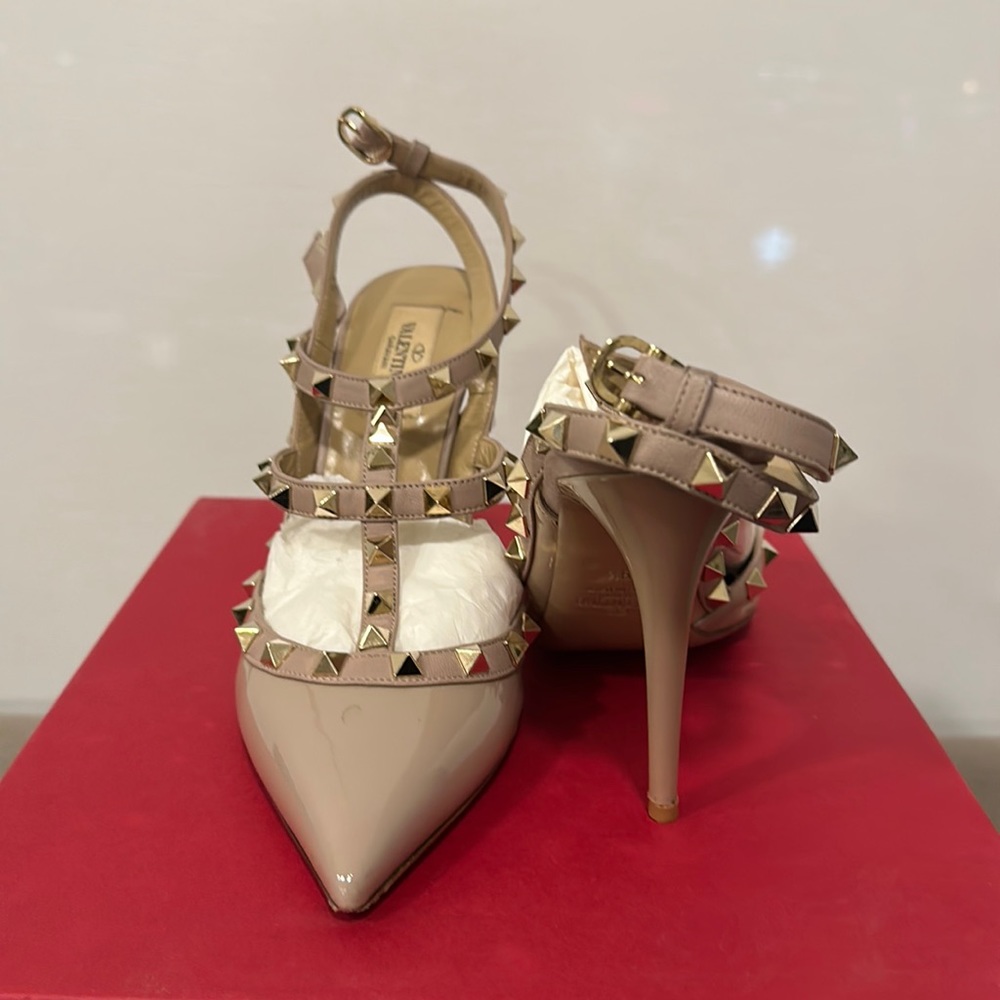 Valentino Rock Stud Nude Heel